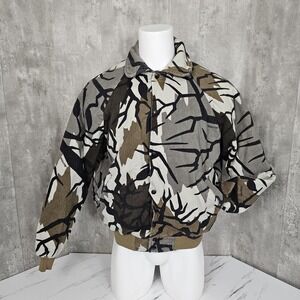 Vintage Predator Camouflage Mens L Jacket Quilt‎ Lined Mid Weight USA